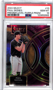 2024 Select Paul Skenes Rookie RC Purple /99 PSA 10 Pirates