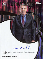 2025 Topps Universe WWE Michael Cole Auto Autograph