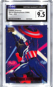 1994 Captain America Fleer Marvel Masterpieces #18 CGC Mint Plus 9.5