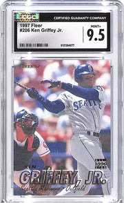 1997 Fleer Ken Griffey Jr #206 CGC 9.5 Mariners
