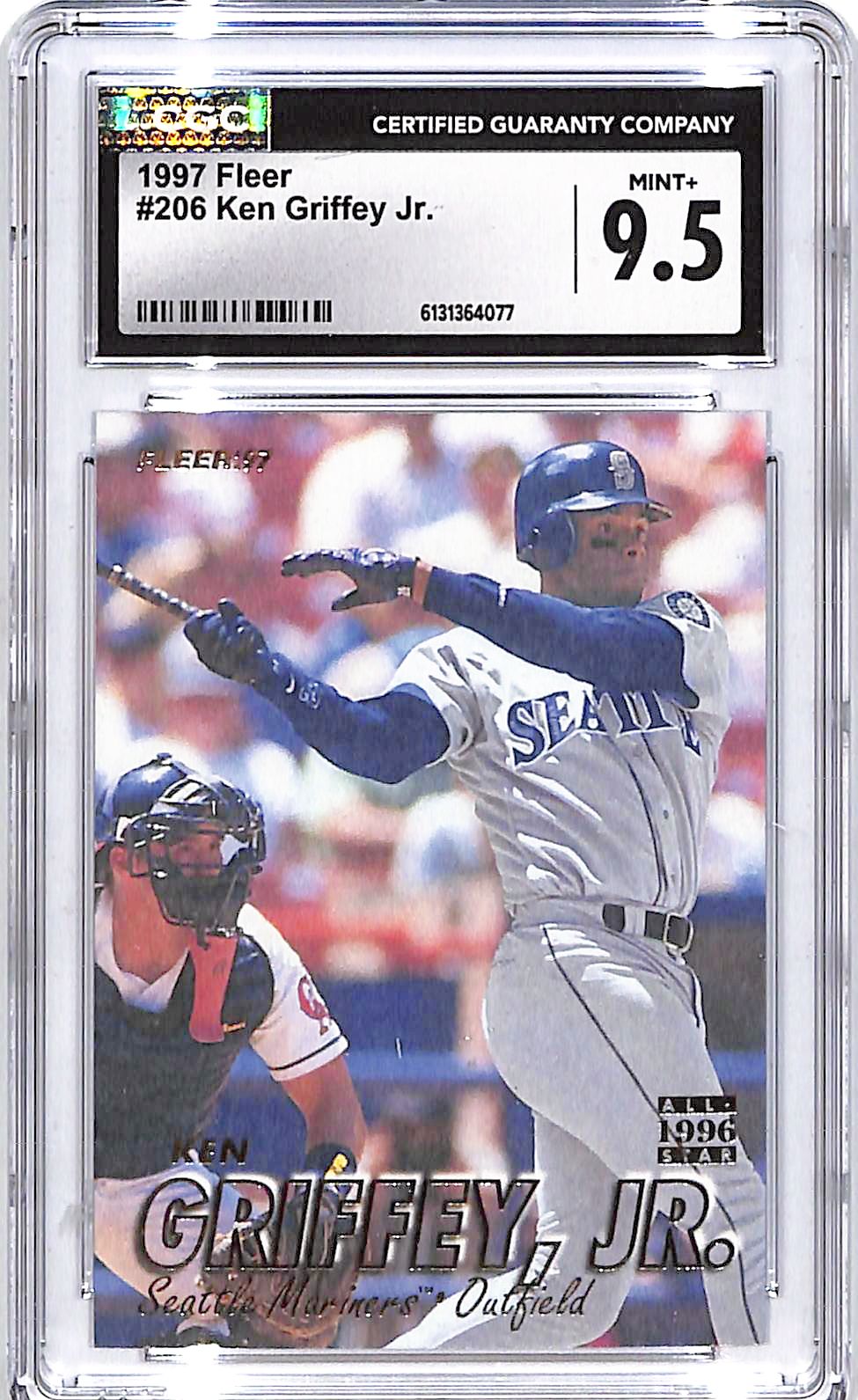 1997 Fleer Ken Griffey Jr #206 CGC 9.5 Mariners