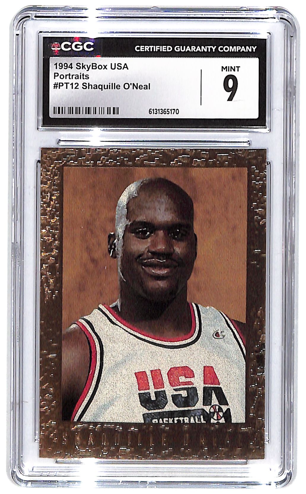1994 Shaquille O'Neal Skybox USA Portraits #PT12 CGC Mint 9