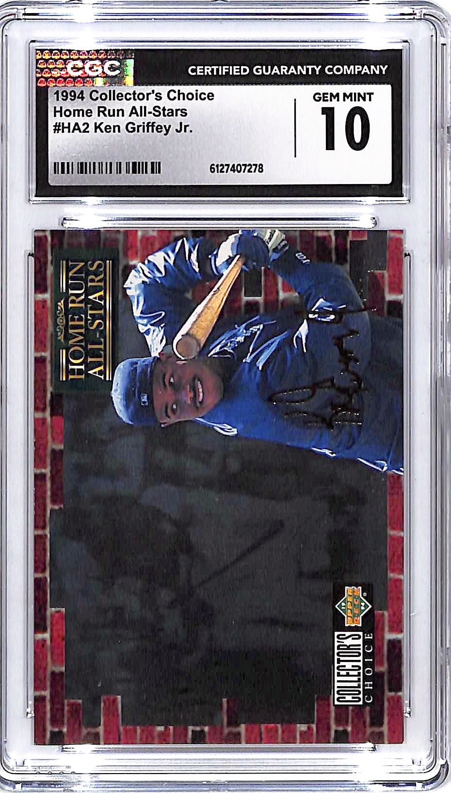 1994 Collectors Choice Ken Griffey Jr Home Run All Stars CGC 10 Mariners
