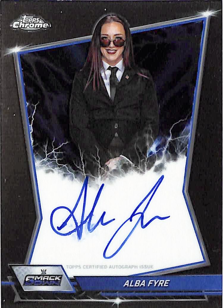 2026 Topps Chrome WWE Alba Fyre Auto Autograph