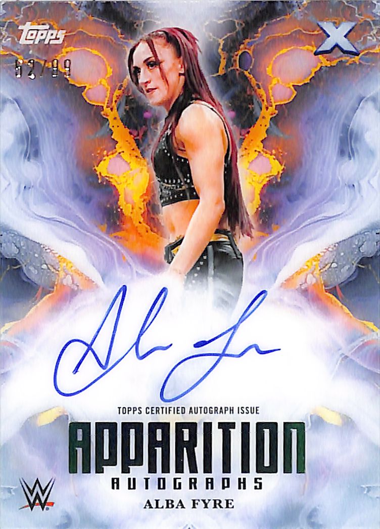 2025 Topps Exalted WWE Alba Fyre Auto Autograph Apparition /99
