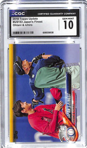 2018 Topps Update Shohei Ohtani Ichiro Japans Finest #US153 CGC Gem Mint 10