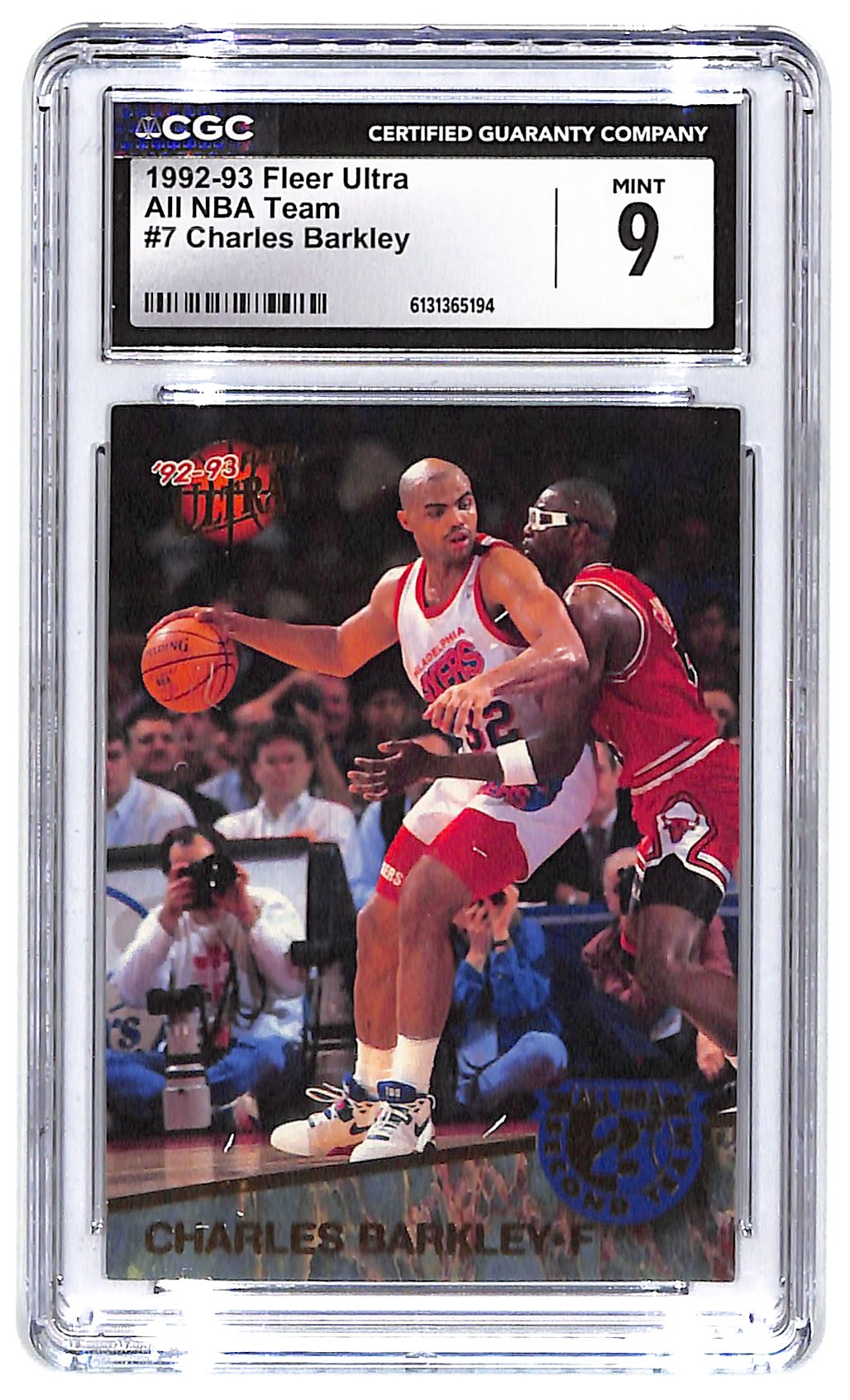 1992-93 Charles Barkley Fleer Ultra All NBA Team #7 CGC Mint 9