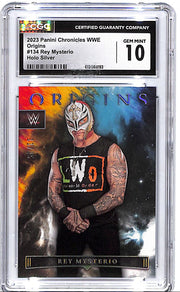 2023 Chronicles WWE Rey Mysterio Origins Holo Silver CGC 10 /25