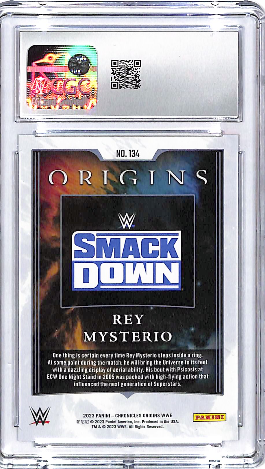 2023 Chronicles WWE Rey Mysterio Origins Holo Silver CGC 10 /25