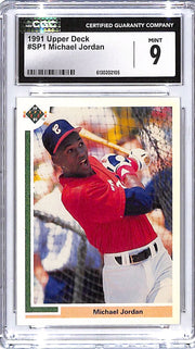 1991 Upper Deck Michael Jordan SP1 CGC 9 White Sox