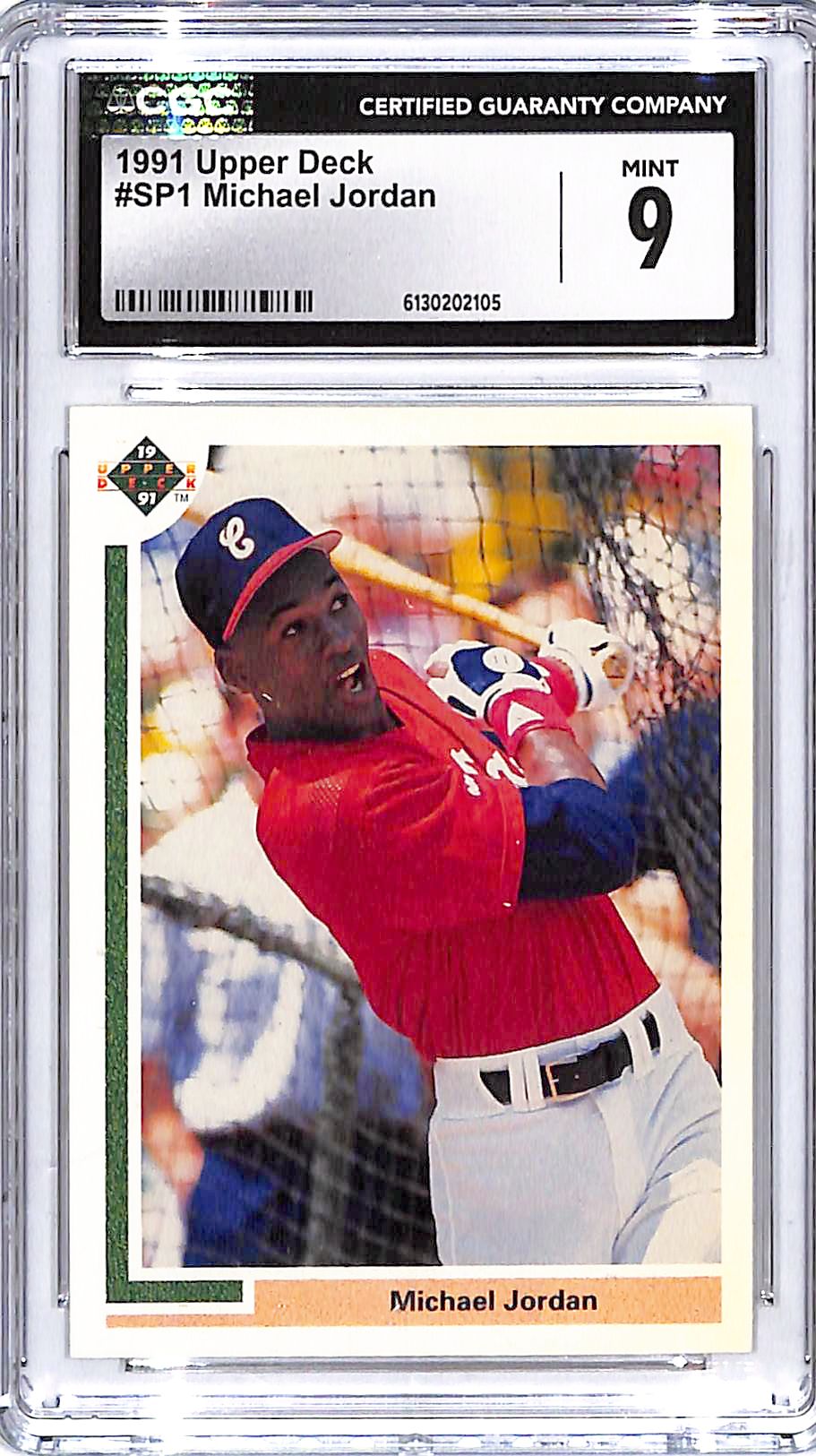 1991 Upper Deck Michael Jordan SP1 CGC 9 White Sox