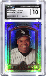 1998 Leaf Frank Thomas Heading for the Hall /3500 CGC 10 White Sox