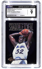 1994-95 Shaquille O'Neal Skybox Premium Center Stage #CS2 CGC Mint 9
