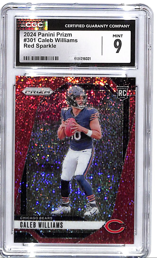 2024 Prizm Caleb Williams Rookie RC Red Sparkle CGC 9 Bears