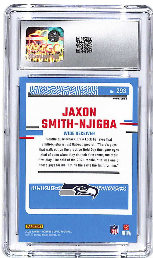 2023 Donruss Optic Jaxon Smith-Njigba Rated Rookie RC Stars CGC 9.5 Seahawks