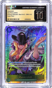 One Piece Premium Booster Best Vol 2 EB01 Cavendish 012 CGC 10 Pristine