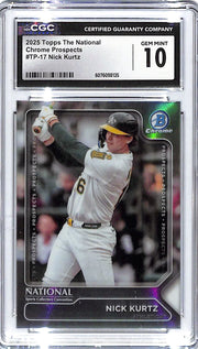 2025 Nick Kurtz Topps The National Chrome Prospects #TP-17 CGC Gem Mint 10
