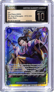 One Piece SD Ace & Newgate ST22 Izo 002 CGC 10 Pristine