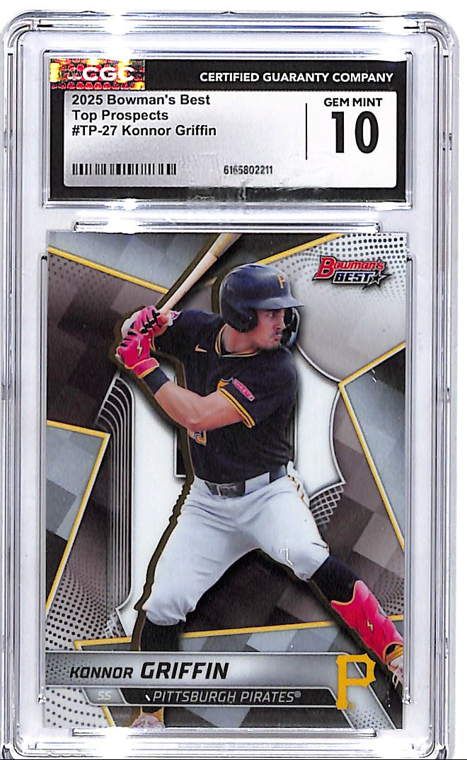 2025 Bowmans Best Konnor Griffin Top Prospect Rookie RC CGC 10 Pirates