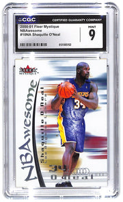 2000-01 Shaqullie O'Neal Fleer Mystique NBAwesome #10NA CGC Mint 9