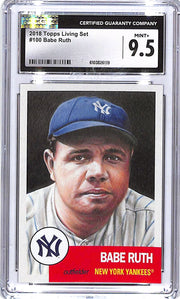 2018 Topps Living Set Babe Ruth #100 CGC 9.5 Yankees
