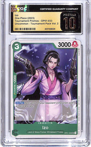 One Piece Tournament Promos Vol 2 OP01 Izo 033 CGC 10 Pristine