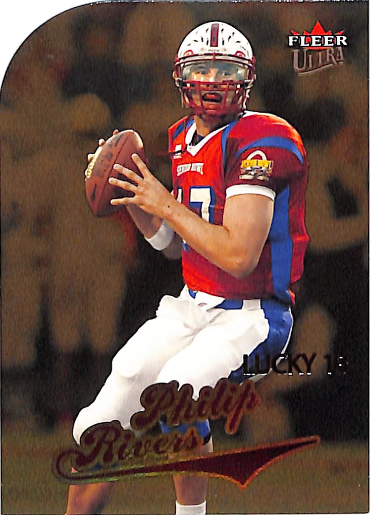 2004 Fleer Ultra Philip Rivers Rookie RC Lucky 13 Gold Medallion #202 Chargers