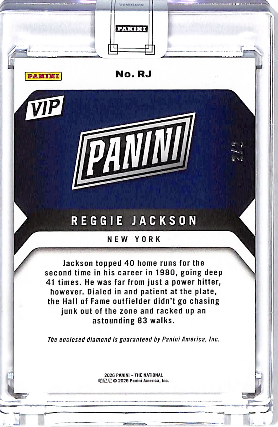 2026 Panini The National Reggie Jackson VIP Diamond /2 Yankees
