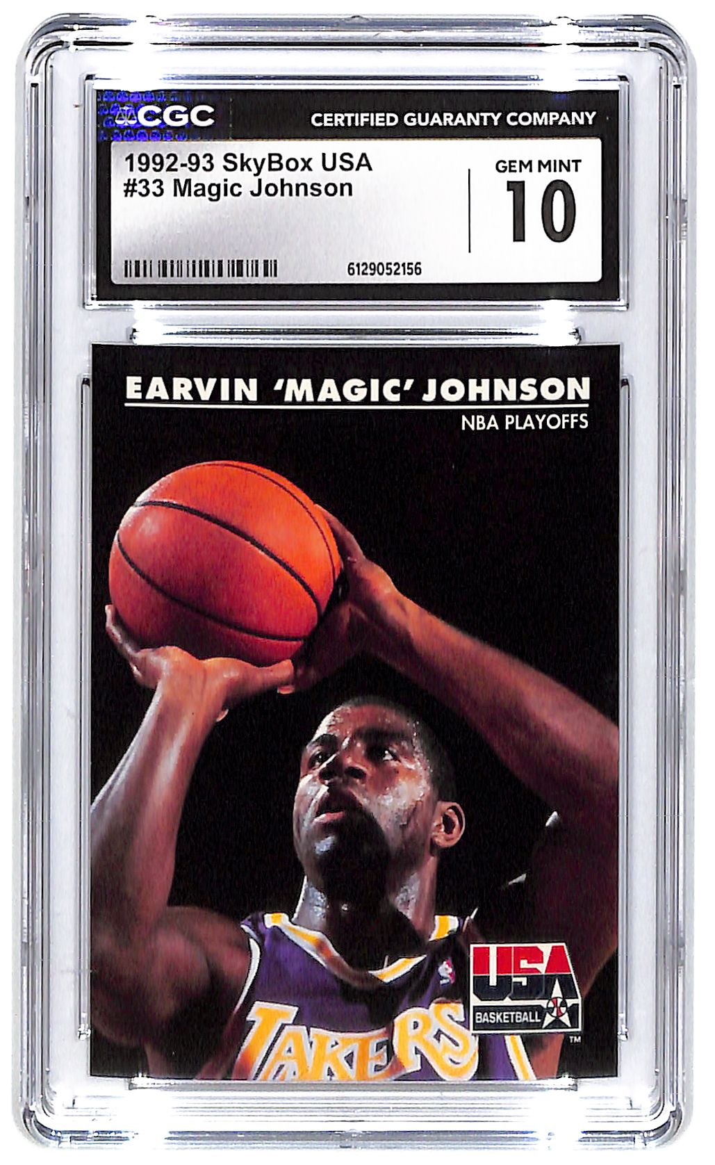 1992-93 Magic Johnson Skybox USA #33 CGC Gem Mint 10