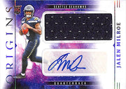 2025 Origins Jalen Milroe Auto Autograph Rookie RC Patch Jersey RPA Seahawks