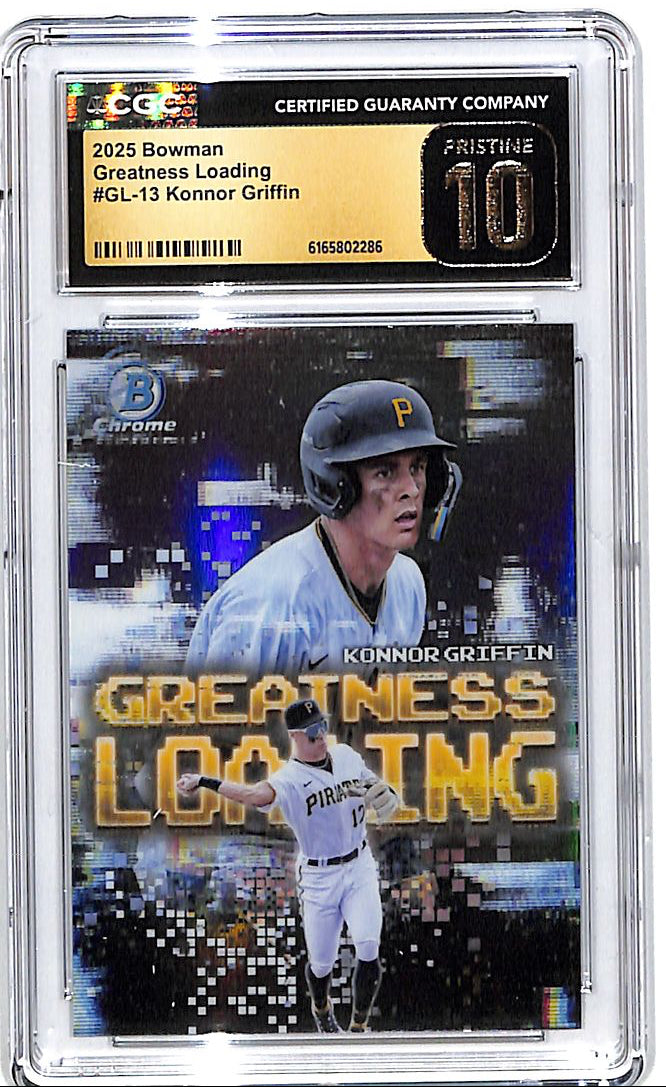 2025 Bowman Chrome Konnor Griffin Greatness Loading Rookie RC CGC 10 Pristine