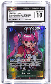 One Piece Promotional Cards Illustration Box Vol 4 OP09 Perona 034 CGC 10
