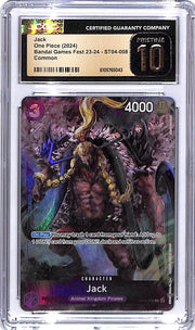 One Piece Danbai Games Fest 23-24 ST04 Jack 008 CGC 10 Pristine