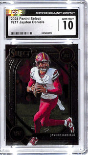 2024 Select Jayden Daniels Rookie RC #217 CGC 10 Commanders
