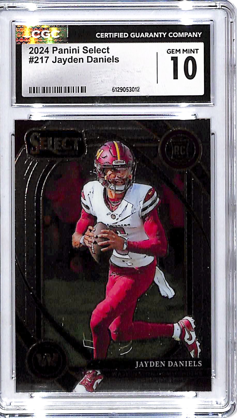 2024 Select Jayden Daniels Rookie RC #217 CGC 10 Commanders