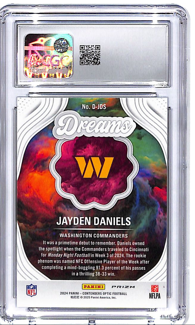 2024 Contenders Optic Jayden Daniels Dreams Rookie RC CGC 9 Commanders