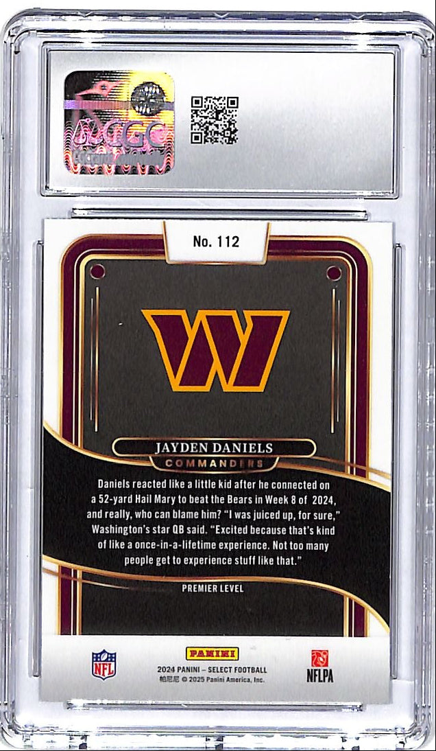 2024 Select Jayden Daniels Rookie RC #112 CGC 10 Commanders