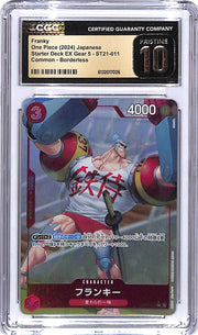 One Piece Japanese Starter Deck EX Gear 5 ST21 Franky Borderless CGC 10 Pristine