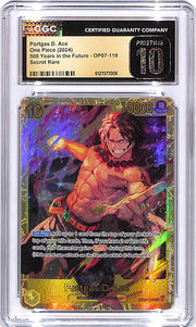 One Piece 500 Years in the Future OP07 Portgas D Ace 119 CGC 10 Pristine