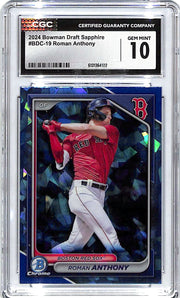 2024 Bowman Chrome Draft Sapphire Roman Anthony Rookie RC CGC 10 Red Sox