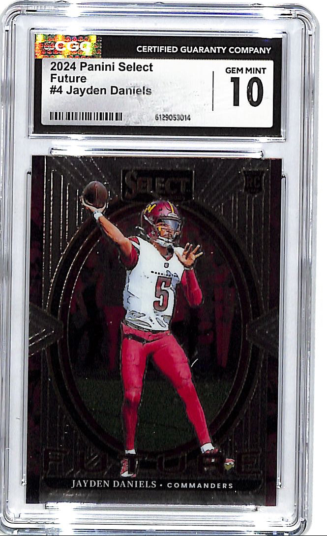 2024 Select Jayden Daniels Future Rookie RC CGC 10 Commanders