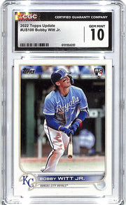 2022 Topps Update Bobby Witt Jr Rookie RC US100 CGC 10 Royals