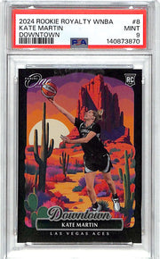 2024-25 WNBA Rookie Royalty Kate Martin Downtown RC #8 PSA 9 Aces