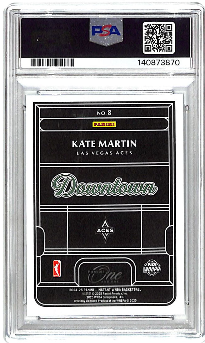 2024-25 WNBA Rookie Royalty Kate Martin Downtown RC #8 PSA 9 Aces