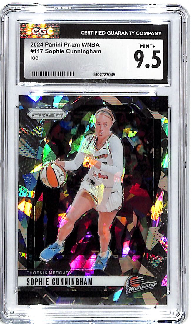 2024 Prizm WNBA Sophie Cunningham Cracked Ice CGC 9.5
