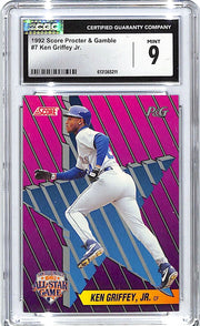 1992 Score Proctor & Gamble Ken Griffey Jr #7 CGC 9 Mariners