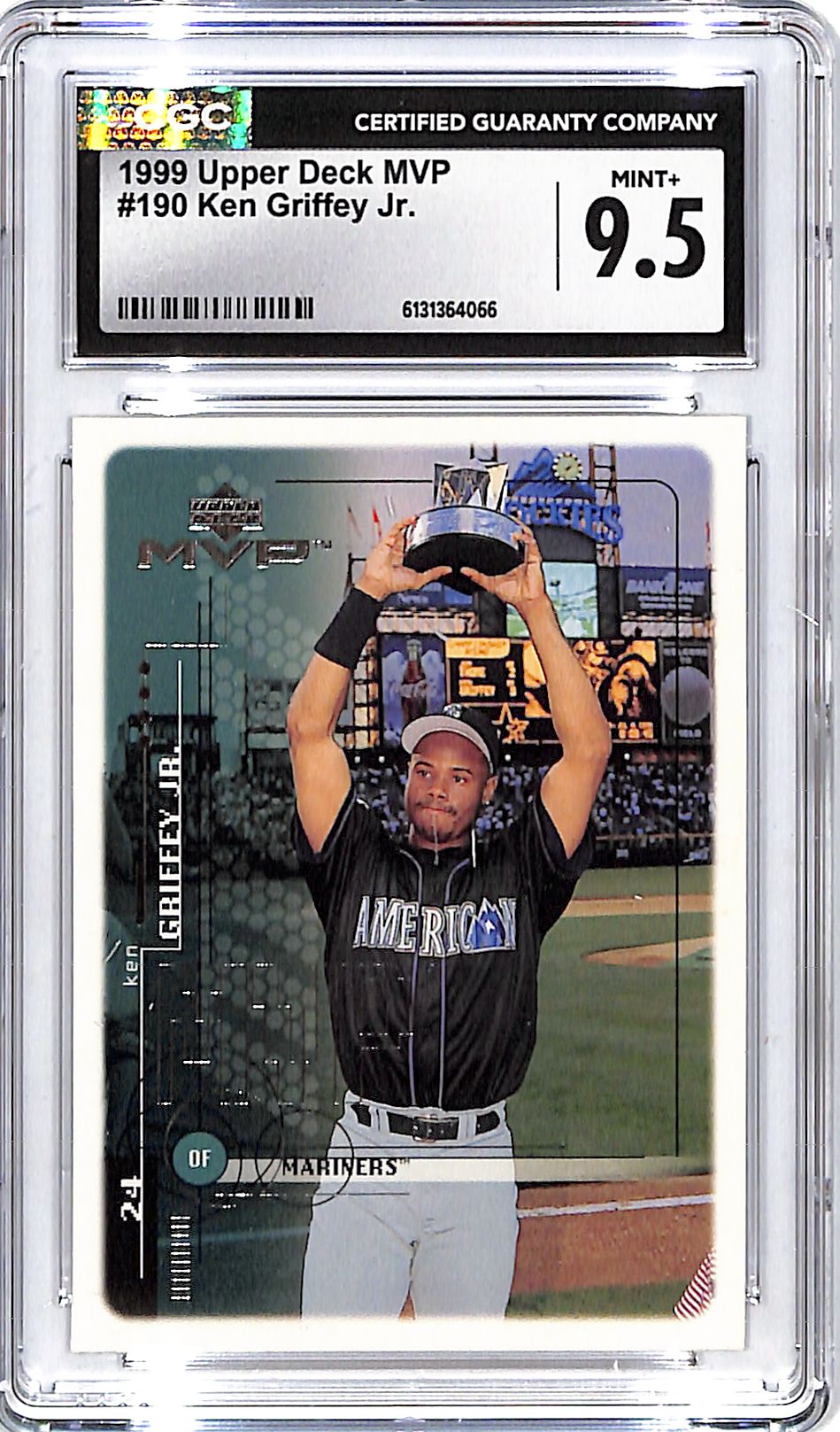 1999 Upper Deck MVP Ken Griffey Jr #190 CGC 9.5 Mariners