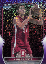 2023-24 Bowman Chrome University Lauren Betts Rookie RC Purple Mini Diamond /399