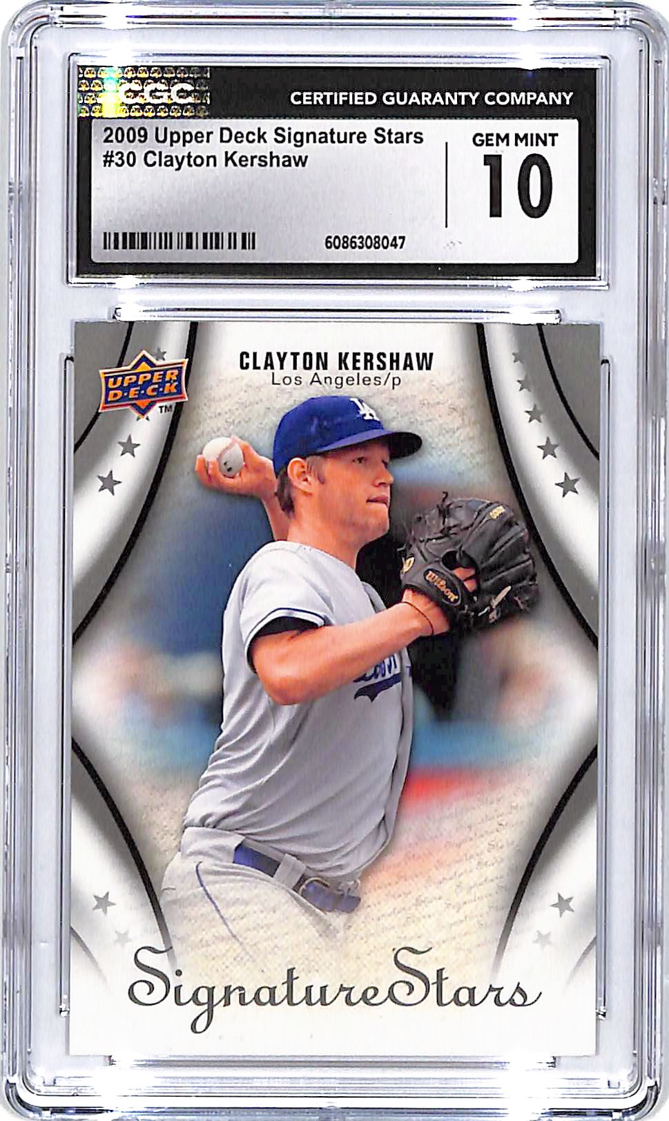 2009 Upper Deck Signature Stars Clayton Kershaw #30 CGC 10 Dodgers