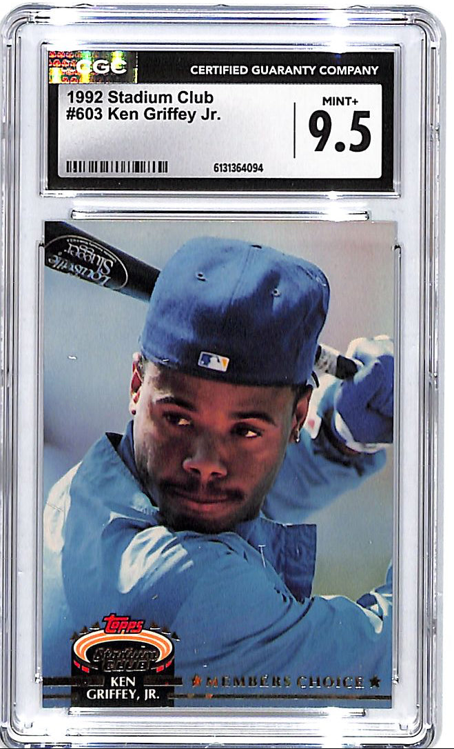 1992 Stadium Club Ken Griffey Jr Members Choice CGC 9.5 Mariners
